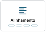 Bloco demonstrando o botão "alinhamento" do plugin de acessibilidade