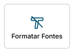 Imagem com ícone central da letra T, representando a funcionalidade Formatar Fontes do Plugin Perto