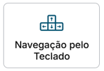 Imagem com ícone central em formato de teclas do teclado, representando a funcionalidade Navegação pelo Teclado do Plugin Perto