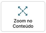 Imagem com ícone de zoom no centro representando a funcionalidade zoom no conteúdo do Plugin Perto
